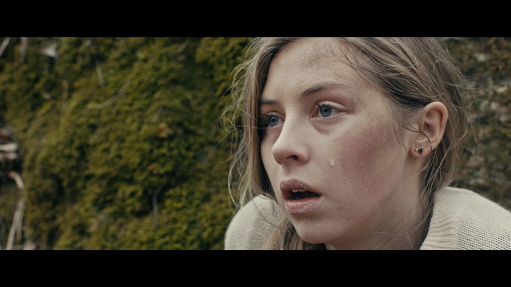 Sawyer (Hermione Corfield) plots her next move while on the run from her Rust Creek attackers.