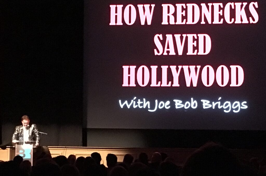 Joe Bob Briggs Performs 'How Rednecks Saved Hollywood' At Belcourt Theatre